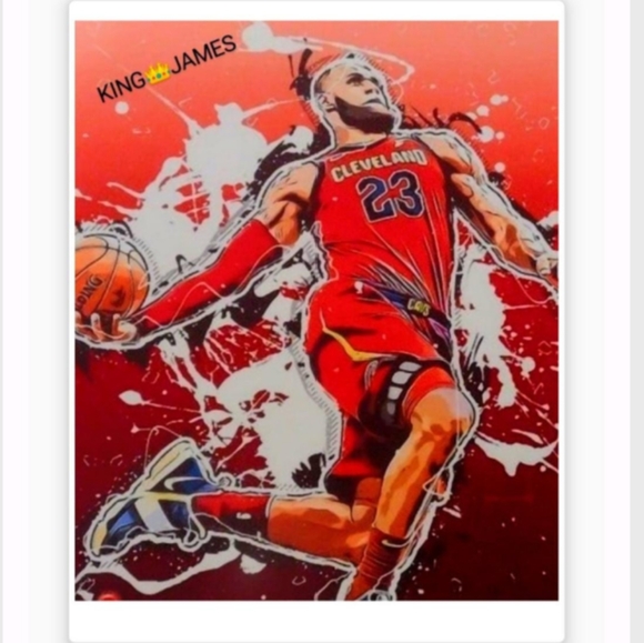 NEW! LEBRON JAMES SELF-CREATED 8.5x11 ULTRA PREMIUM GLOSSY BASKETBALL ART POSTER - Picture 4 of 4
